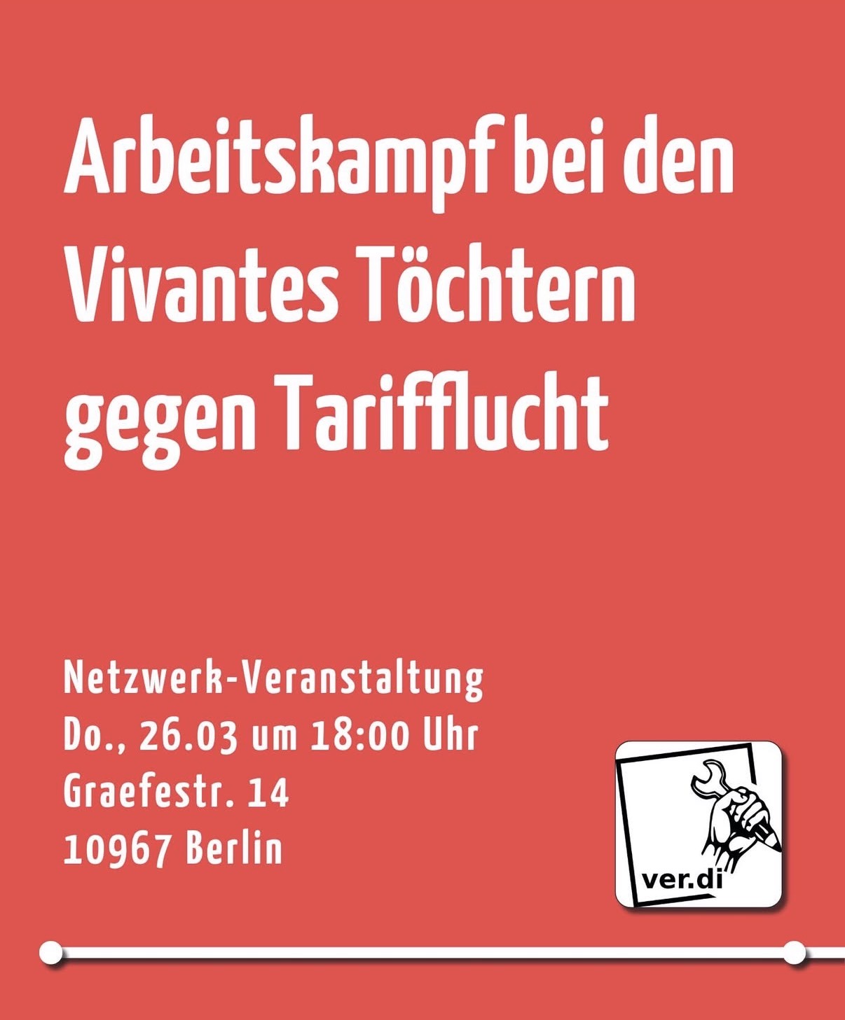 Arbeitskampf bei den Vivantes Töchtern gegen Tarifflucht